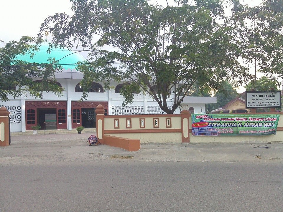 Keistimewaan Lokasi Masjid Taqwa di Tengah Wisata Sejarah Taman Krueng Daroy